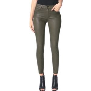 Joe's Jeans The Charlie High Rise Skinny Olive Cotton Spandex size 26